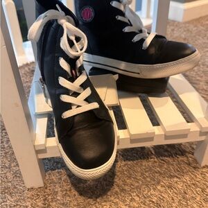 DKNYC Black and White- Uni-sex High-Top Sneakers